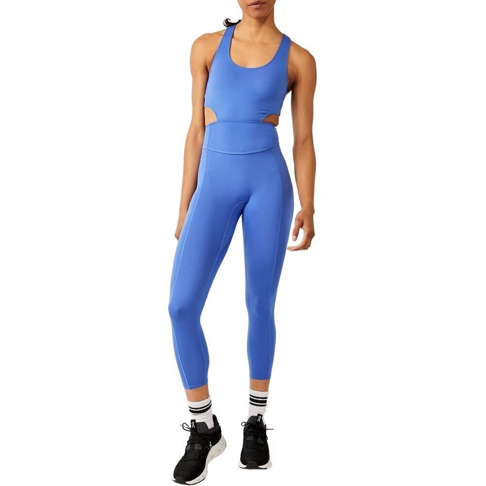 NWT Free People Movement Back It Up Onesie Blue Jumpsuit - Picture 2 of 12